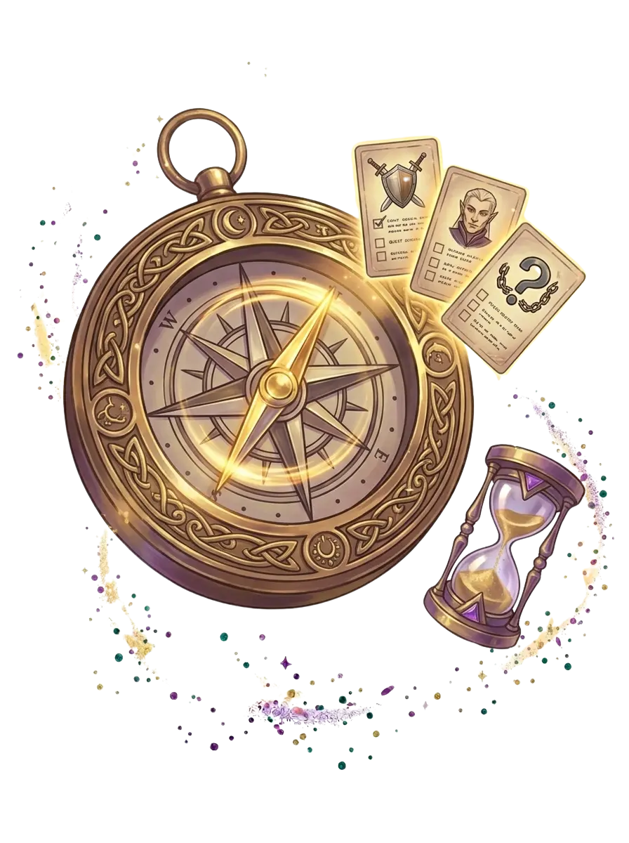 Navigator with compass illustration beside GM Guide feature