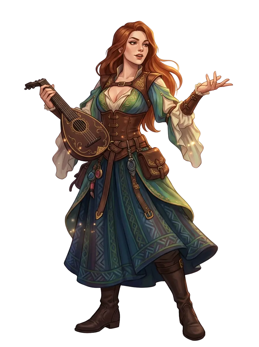 Bard character illustration beside audio capture feature